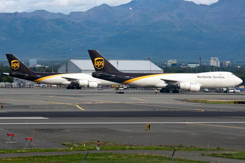 Photo of N613UP - United Parcel Service Boeing 747-8F at ANC on AeroXplorer Aviation Database