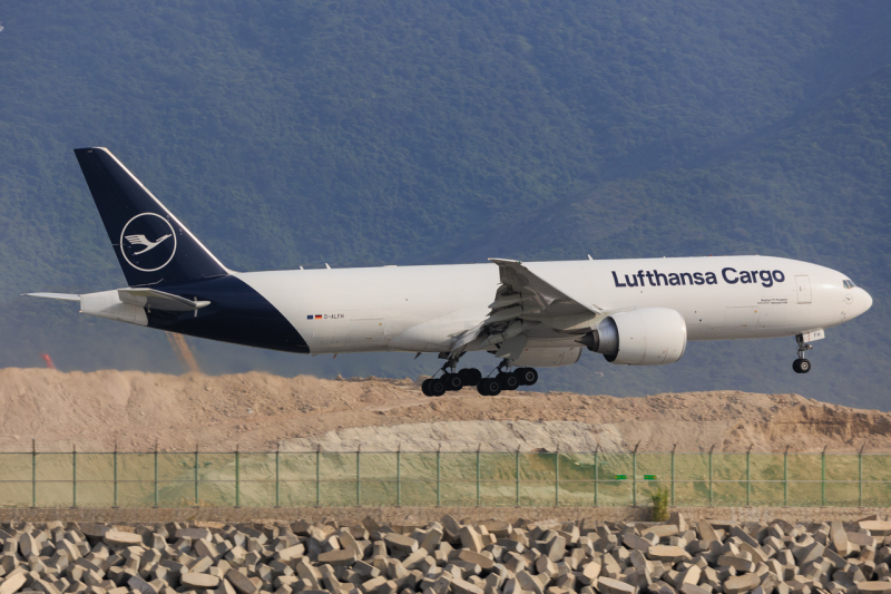 Photo of D-ALFH - Lufthansa Cargo Boeing 777-F at HKG on AeroXplorer Aviation Database