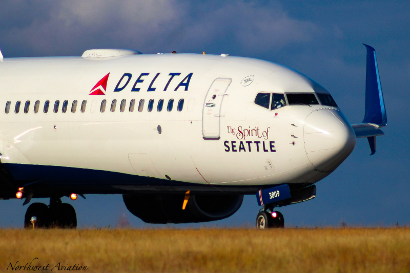 Photo of N809DN - Delta Airlines Boeing 737-900ER at SEA on AeroXplorer Aviation Database