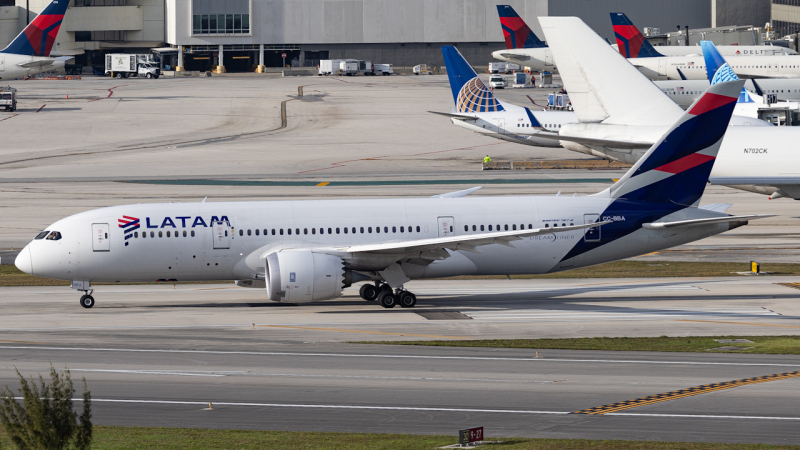 Photo of CC-BBA - LATAM Boeing 787-8 at MIA on AeroXplorer Aviation Database