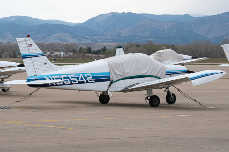 Photo of N55542 - PRIVATE Piper PA-28 at LMO on AeroXplorer Aviation Database