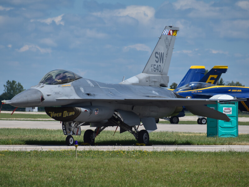 Photo of 93-0540 - USAF - United States Air Force General Dynamics F-16 Fighting Falcon at DAY on AeroXplorer Aviation Database