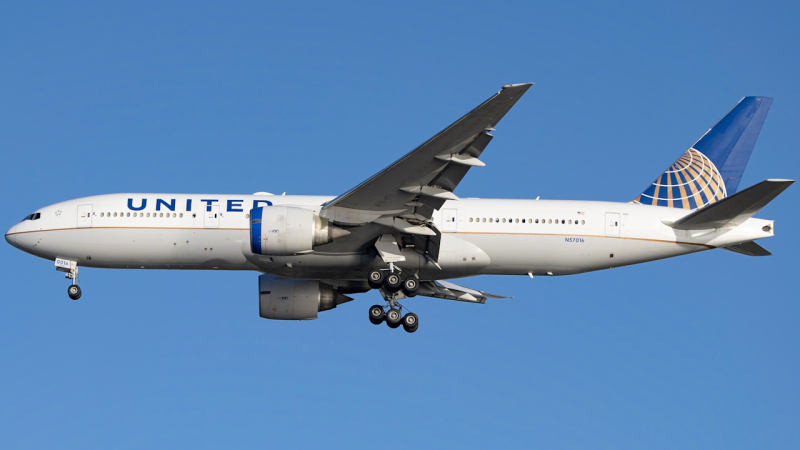 Photo of N57016 - United Airlines Boeing 777-200ER at TPA on AeroXplorer Aviation Database