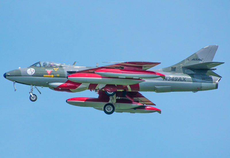 Photo of N349AX - PRIVATE Hawker Hunter at PHF on AeroXplorer Aviation Database