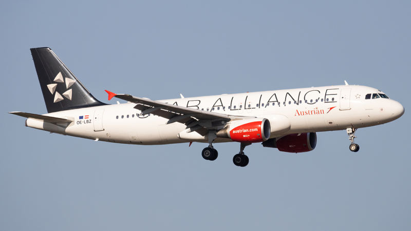 Photo of OE-LBZ - Austrian Airlines Airbus A320 at VIE on AeroXplorer Aviation Database