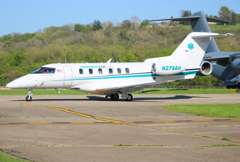 Photo of N279AH - Medcenter Air Pilatus PC-24 at LUK on AeroXplorer Aviation Database