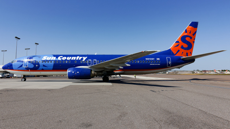 Photo of N813SY - Sun Country Airlines Boeing 737-800 at PIE on AeroXplorer Aviation Database