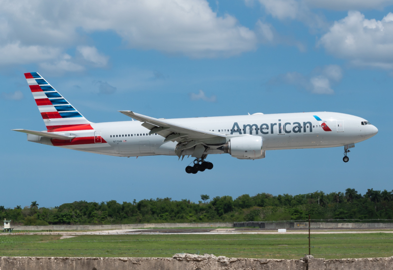 Photo of N775AN - American Airlines Boeing 777-200ER at HAV on AeroXplorer Aviation Database
