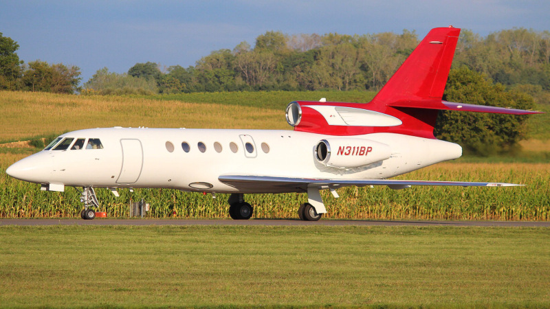 Photo of N311BP - Jet Plaid Dassault Falcon 50 at THV on AeroXplorer Aviation Database