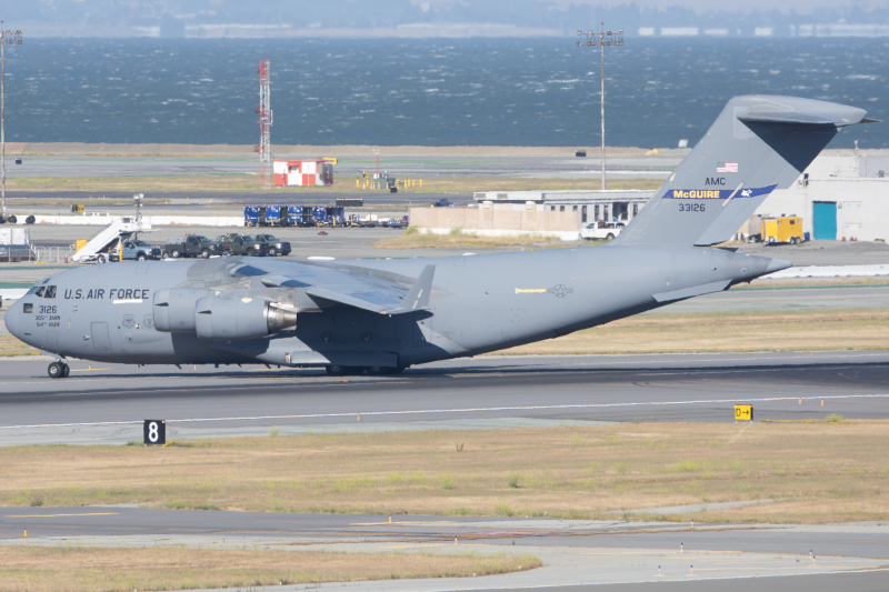 Photo of 03-3126 - USAF - United States Air Force Boeing C-17 Globemaster III at SFO on AeroXplorer Aviation Database