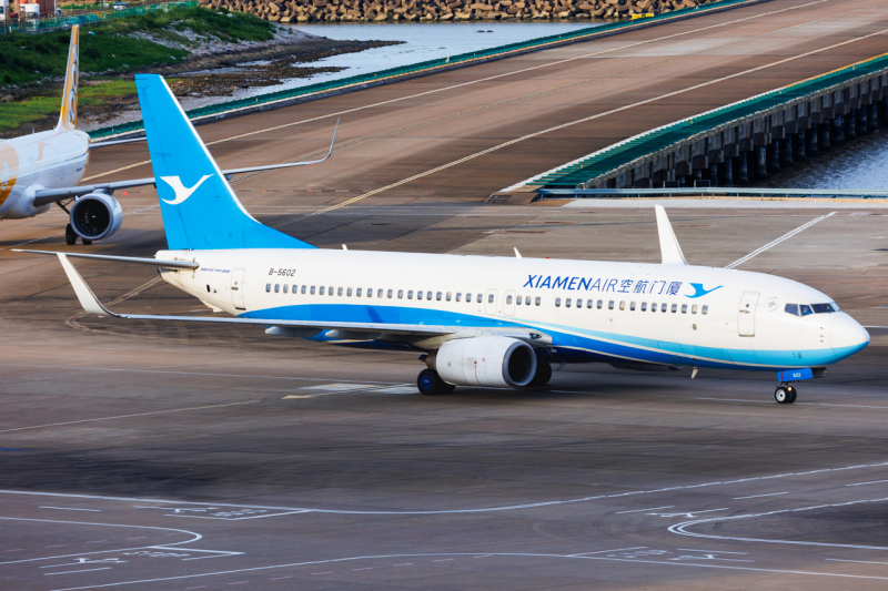 Photo of B-5602 - Xiamen Air Boeing 737-800 at MFM on AeroXplorer Aviation Database