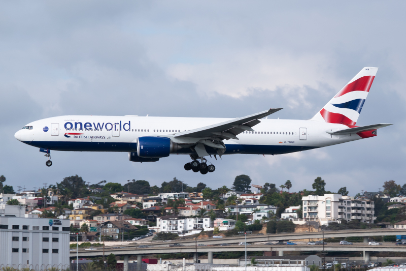 Photo of G-YMMR - British Airways Boeing 777-200ER at SAN on AeroXplorer Aviation Database