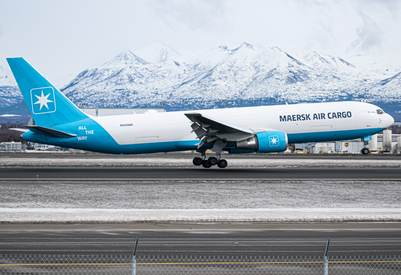 Photo of N493MM - Maersk Air Cargo Boeing 767-300F at ANC on AeroXplorer Aviation Database