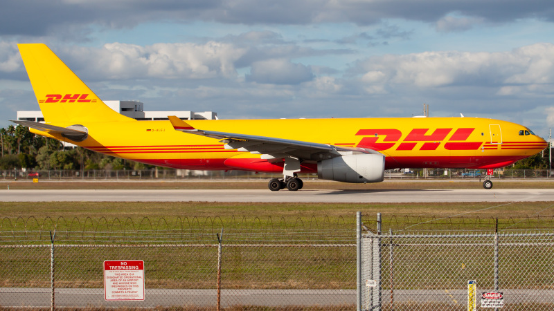 Photo of D-ALEJ - DHL Airbus A330-200F at MIA on AeroXplorer Aviation Database