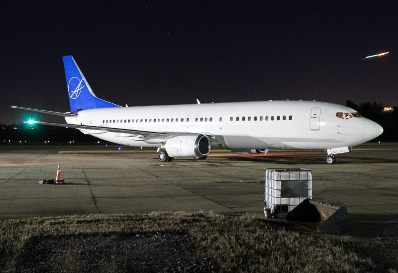 Photo of N802TJ - iAero Airways Boeing 737-4B7 at LUK on AeroXplorer Aviation Database