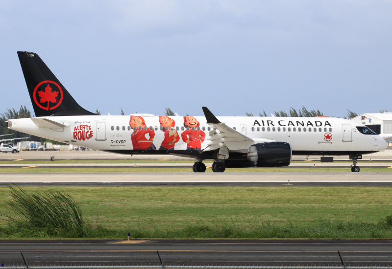Photo of C-GVDP - Air Canada Airbus A220-300 at SJU on AeroXplorer Aviation Database