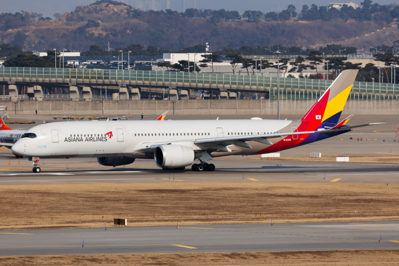 Photo of HL8308 - Asiana Airlines Airbus A350-900 at icn on AeroXplorer Aviation Database