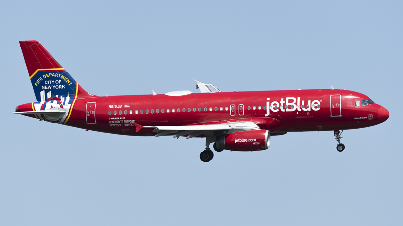 Photo of N615JB - JetBlue Airways Airbus A320 at DCA on AeroXplorer Aviation Database