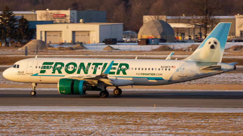 Photo of N338FR - Frontier Airlines Airbus A320NEO at CMH on AeroXplorer Aviation Database