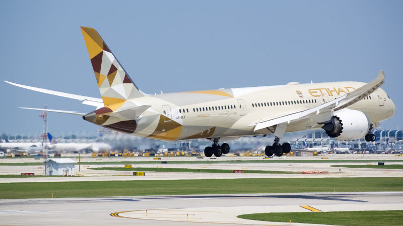 Photo of A6-BLY - Etihad Airways Boeing 787-9 at ORD on AeroXplorer Aviation Database