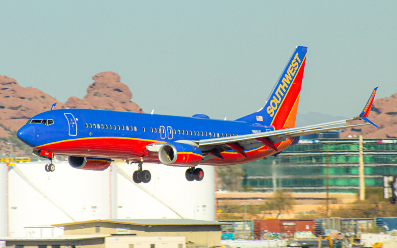Photo of N8611F - Southwest Airlines Boeing 737-800 at PHX on AeroXplorer Aviation Database
