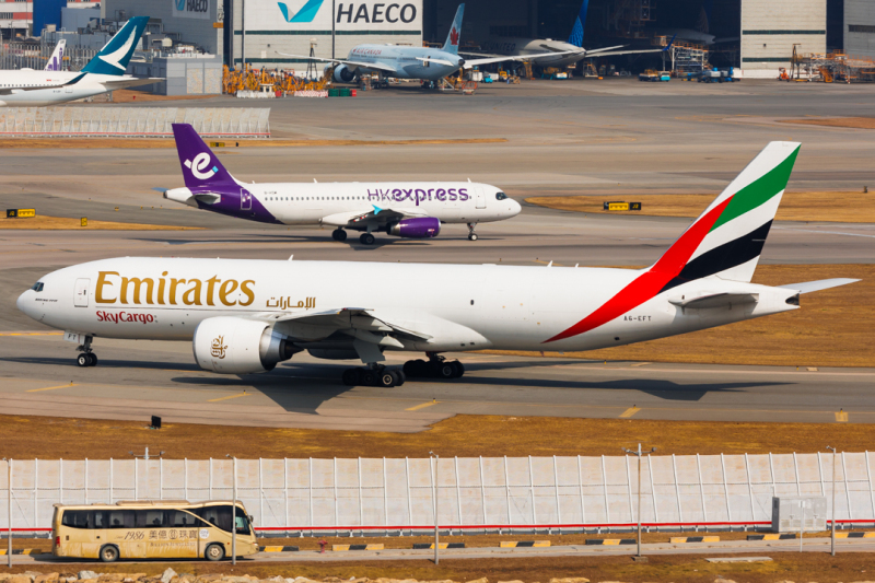 Photo of A6-EFT - Emirates SkyCargo Boeing 777-F at HKG on AeroXplorer Aviation Database