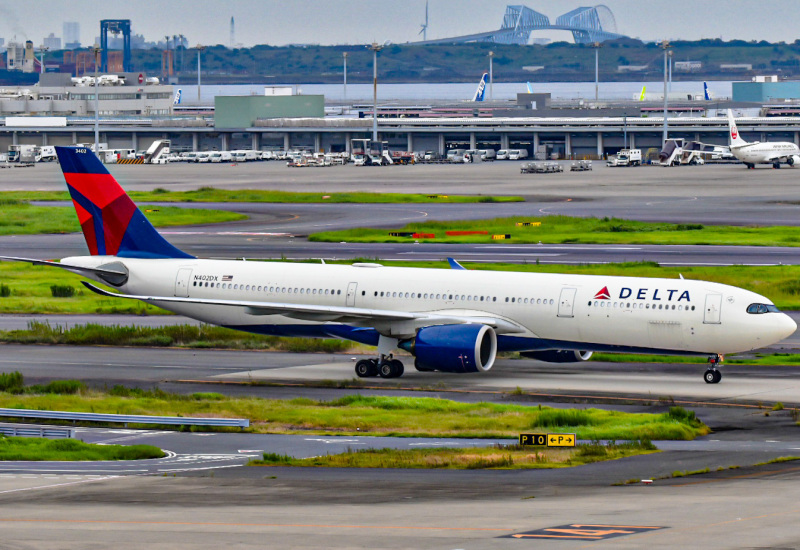 Photo of N402DX - Delta Airlines Airbus A330-900 at HND on AeroXplorer Aviation Database