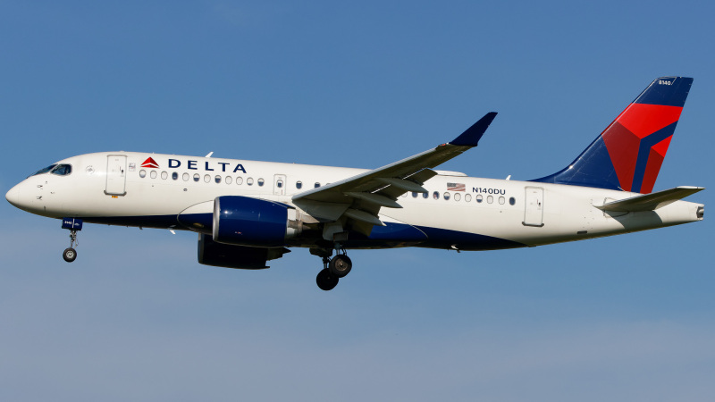 Photo of N140DU - Delta Airlines Airbus A220-100 at TPA on AeroXplorer Aviation Database