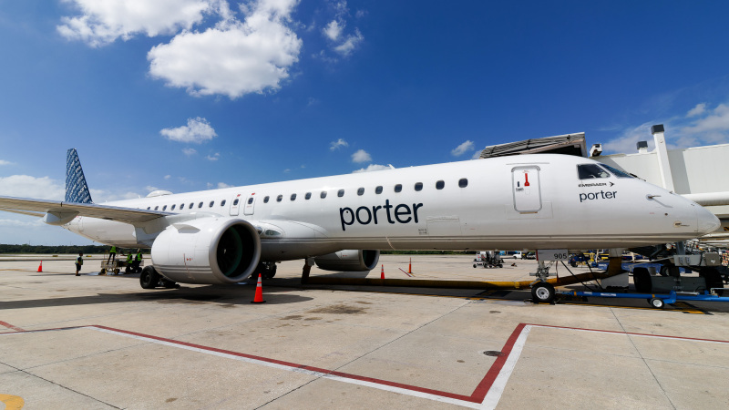 Photo of C-GKQN - Porter Airlines Embraer E195-E2 at TPA on AeroXplorer Aviation Database