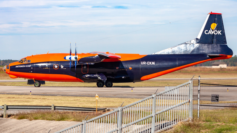 Photo of UR-CKM - CAVOK AIR Antonov An-12BP at IAH on AeroXplorer Aviation Database