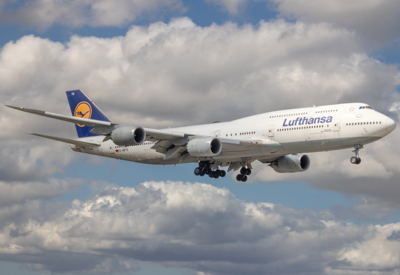 Photo of D-ABYG - Lufthansa Boeing 747-8i at MIA on AeroXplorer Aviation Database