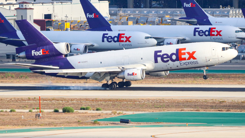 Photo of N306FE - FedEx Express McDonnell Douglas MD-10F at LAX on AeroXplorer Aviation Database