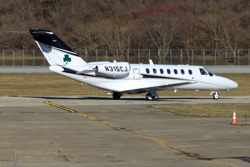Photo of N315CJ - PRIVATE Cessna Citation CJ3 at LUK on AeroXplorer Aviation Database