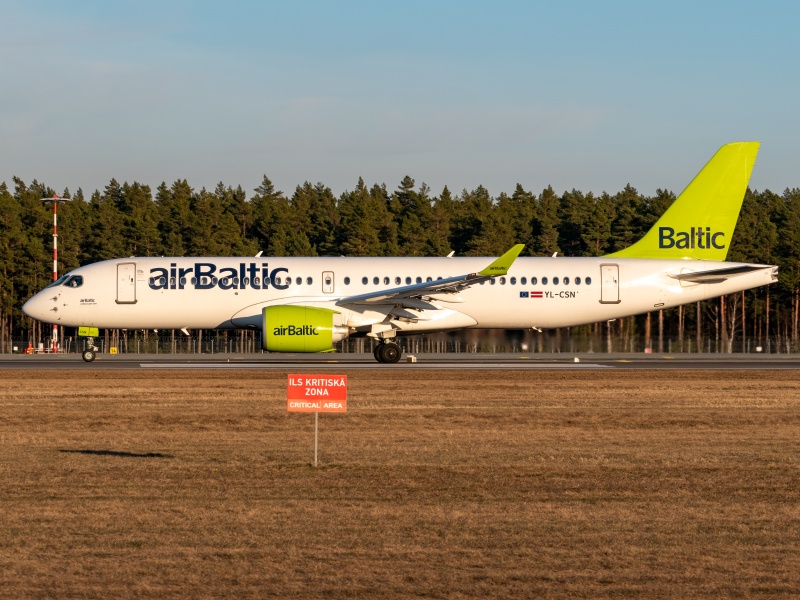 Photo of YL-CSN - Air Baltic Airbus A220-300 at RIX on AeroXplorer Aviation Database