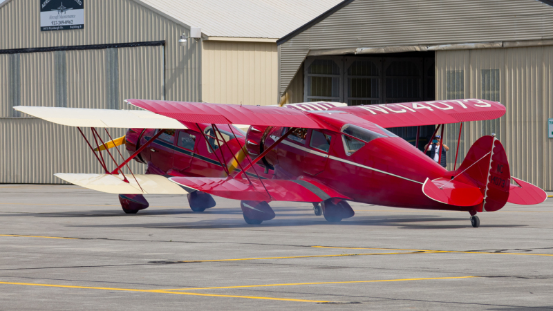 Photo of N14073 - PRIVATE WACO YKC at DLZ on AeroXplorer Aviation Database