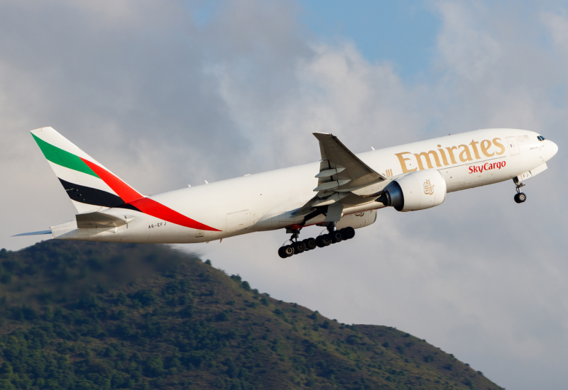 Photo of A6-EFJ - Emirates SkyCargo Boeing 777-F at HKG on AeroXplorer Aviation Database