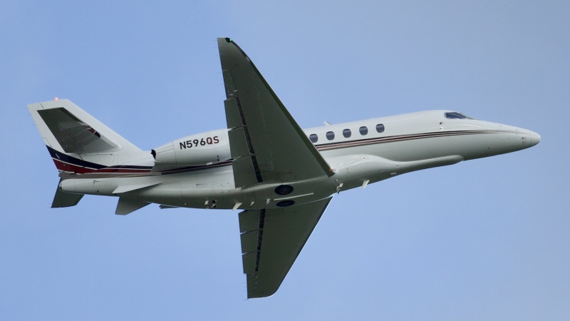 Photo of N596QS - NetJets Cessna 680 Citation Latitude at EFD on AeroXplorer Aviation Database