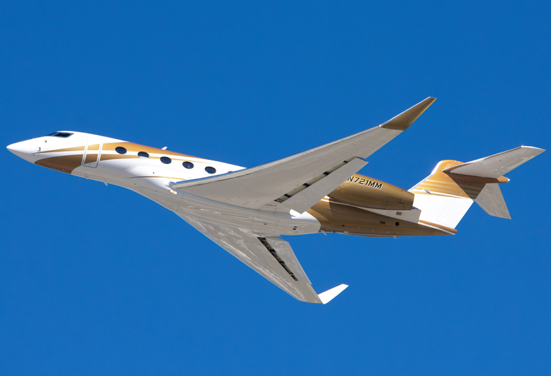 Photo of N721MM - PRIVATE Gulfstream G650 at SJC on AeroXplorer Aviation Database