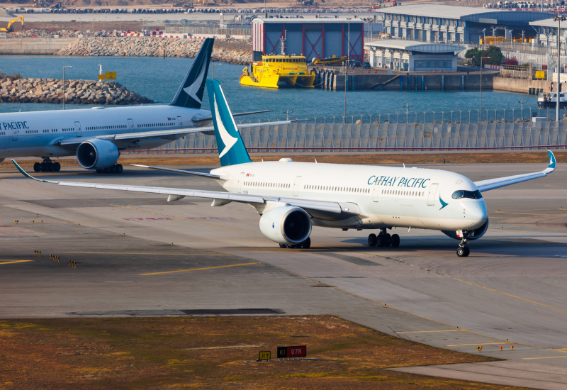 Photo of B-LRG - Cathay Pacific Airbus A350-900 at HKG on AeroXplorer Aviation Database
