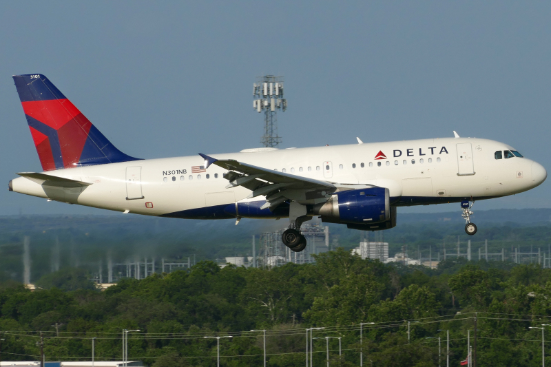 Photo of N301NB - Delta Airlines Airbus A319 at AUS on AeroXplorer Aviation Database