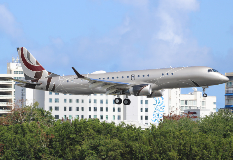 Photo of N527AH - PRIVATE Embraer Lineage 1000 at SJU on AeroXplorer Aviation Database
