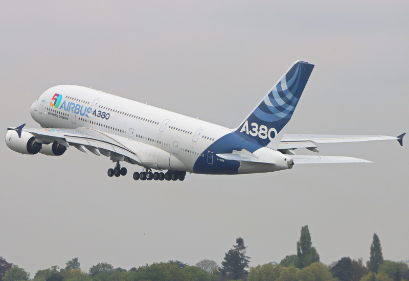 Photo of F-WWOW - Airbus Airbus A380-800 at BHX on AeroXplorer Aviation Database