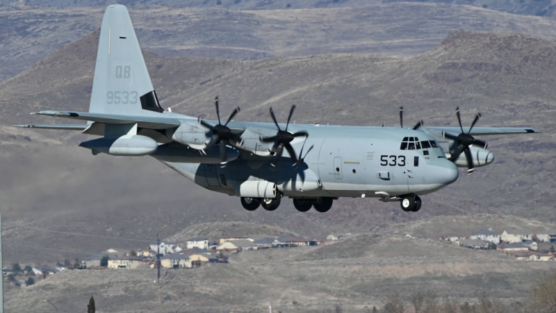 Photo of 169533 - USN - United States Navy Lockheed KC-130J Hercules at RNO on AeroXplorer Aviation Database