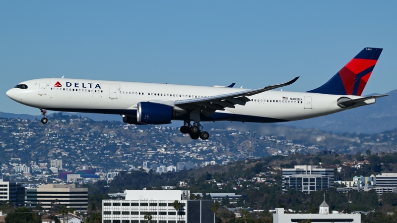 Photo of N402DX - Delta Airlines Airbus A330-900 at LAX on AeroXplorer Aviation Database