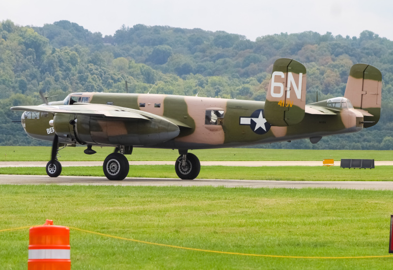 Photo of N10V - PRIVATE   North American B-25 Mitchell at LUK on AeroXplorer Aviation Database