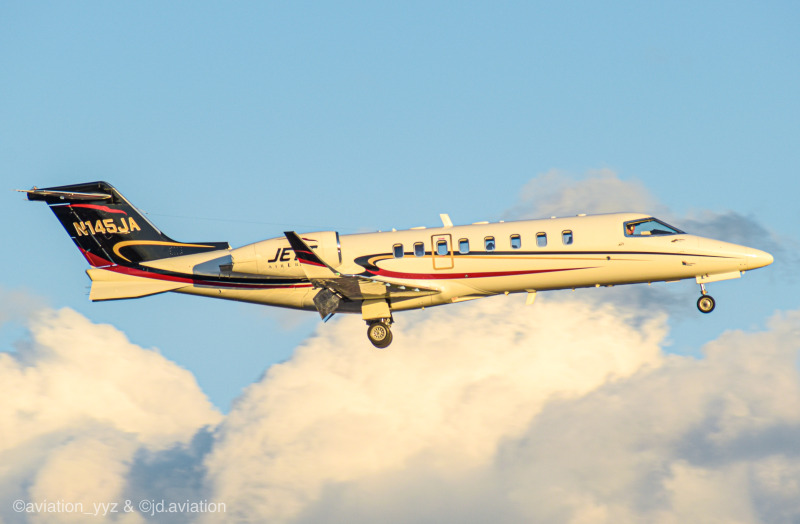 Photo of N145JA - PRIVATE Learjet 45 at YYZ on AeroXplorer Aviation Database