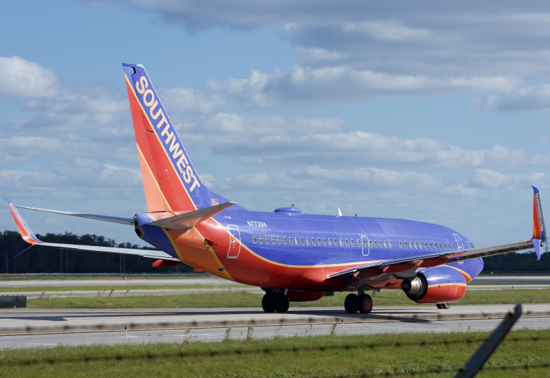 Photo of N7739A - Southwest Airlines Boeing 737-700 at MCO on AeroXplorer Aviation Database