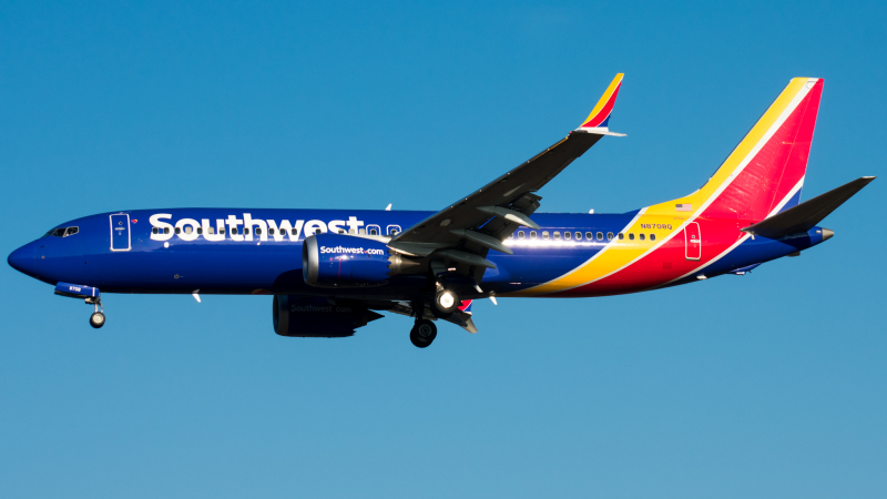 Photo of N8708Q - Southwest Airlines Boeing 737 MAX 8 at BWI on AeroXplorer Aviation Database