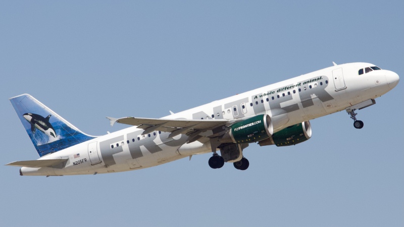 Photo of N205FR - Frontier Airlines Airbus A320 at IAH on AeroXplorer Aviation Database