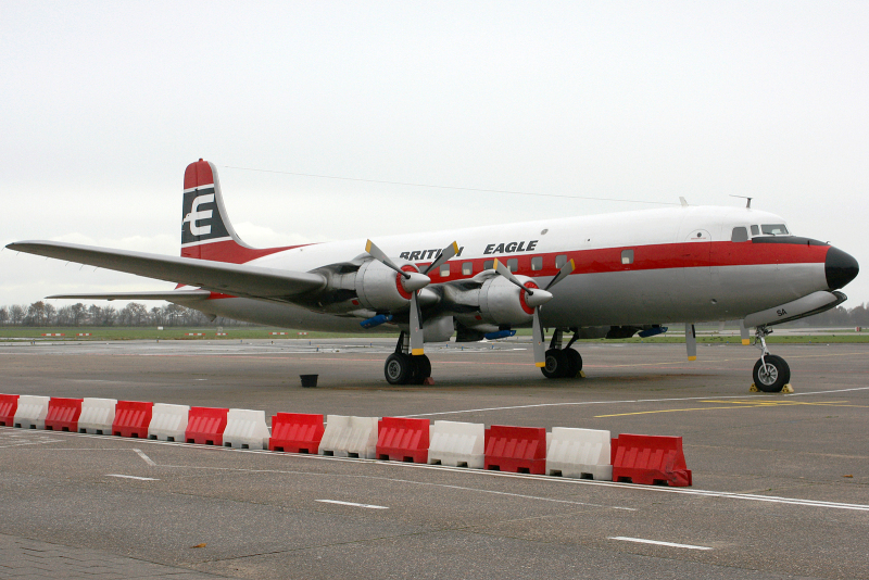 Photo of G-APSA - Atlantic Airlines Douglas DC-6 Liftmaster at RTM on AeroXplorer Aviation Database